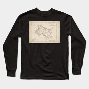 Old Map - Vintage - Department of Bouches-du-Rhône Long Sleeve T-Shirt